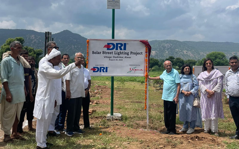 DRI Installs Solar Street Lights